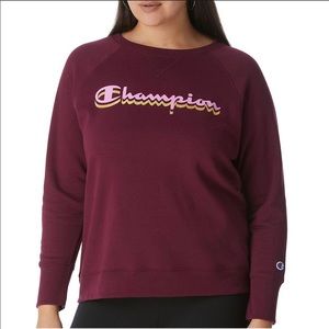 Womens 2X burgundy Champion sweatshirt